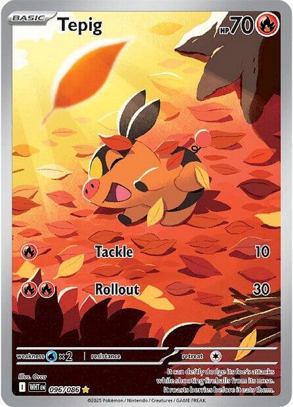 Tepig - 096/086 (White Flare)