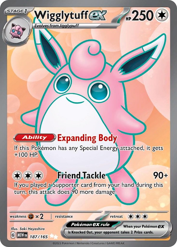 Wigglytuff EX - 187/165 (Pok&eacute;mon 151)