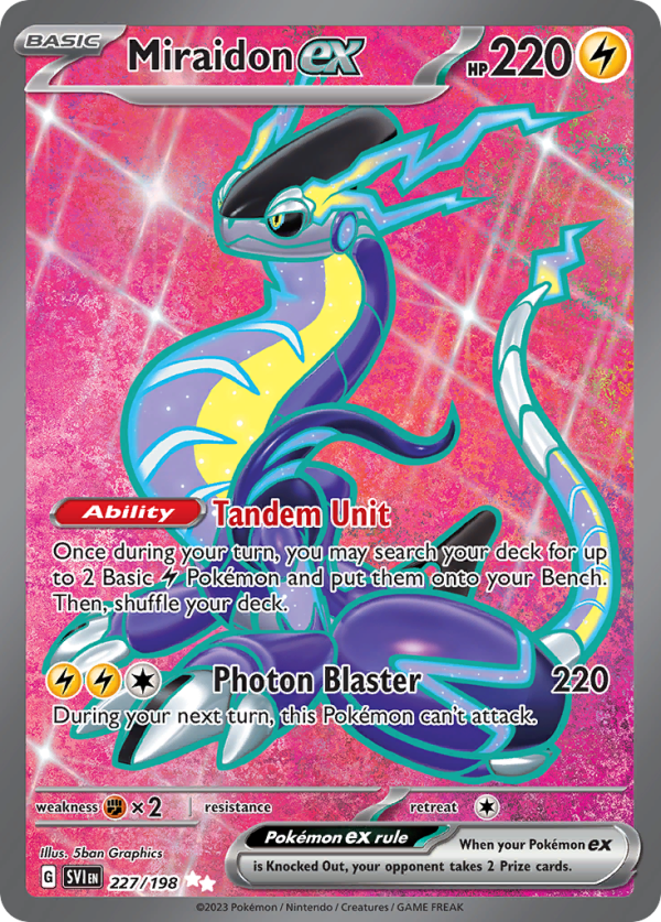 Miraidon EX - 227/198 (Scarlet & Violet Base Set)
