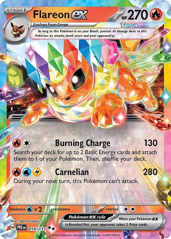 Flareon EX - 014/131 (Prismatic Evolutions)