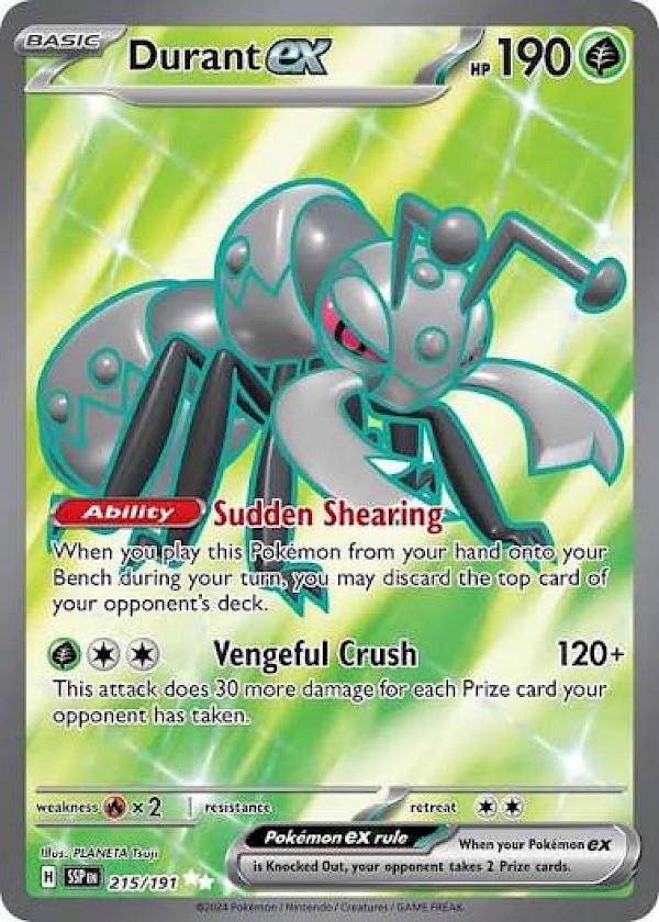 Durant EX - 215/191 (Surging Sparks)