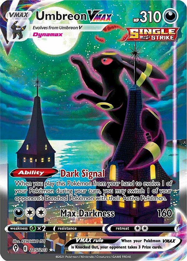 Umbreon VMAX (Alternate Art) - 215/203 (Evolving Skies)