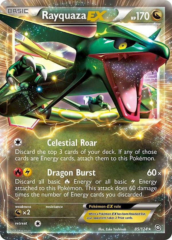 Rayquaza EX - 85/124 (Dragons Exalted)