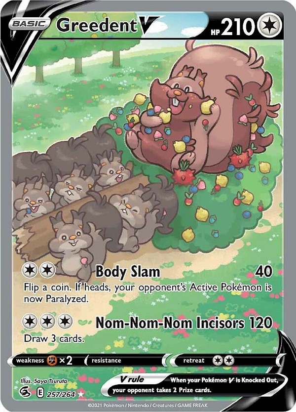 Greedent V (Alternate Full Art) - 257/264 (Fusion Strike)