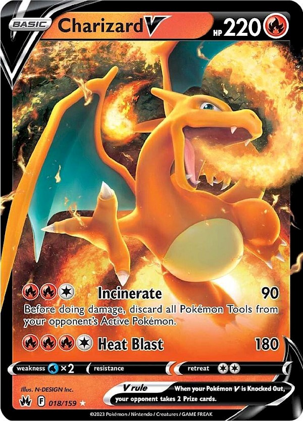 Charizard V - 018/159 (Crown Zenith)