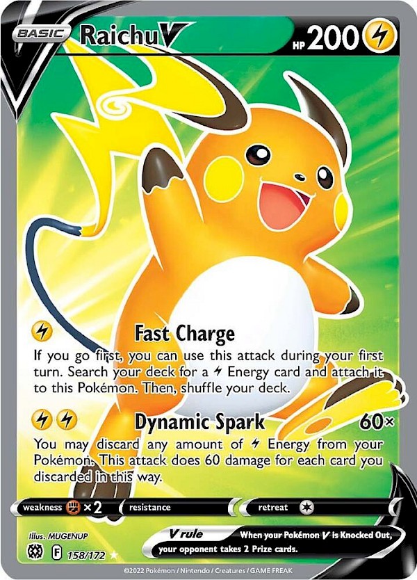 Raichu V (Full Art) - 158/172 (Brilliant Stars)