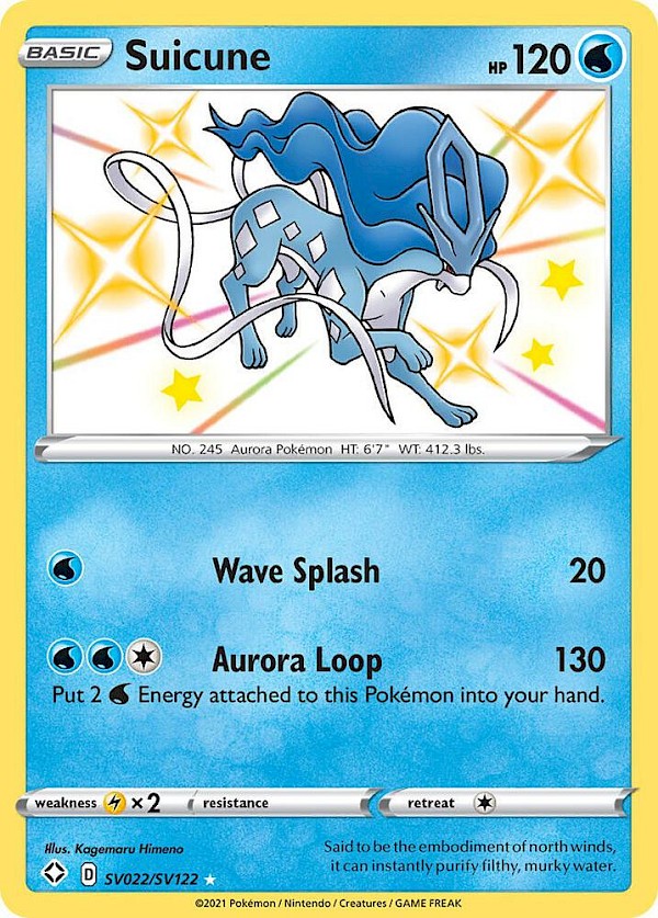 Suicune - SV022/SV122 (Shining Fates: Shiny Vault)