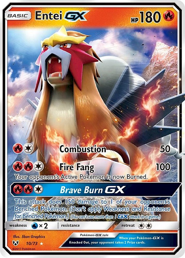Entei GX - 10/73 (Shining Legends)