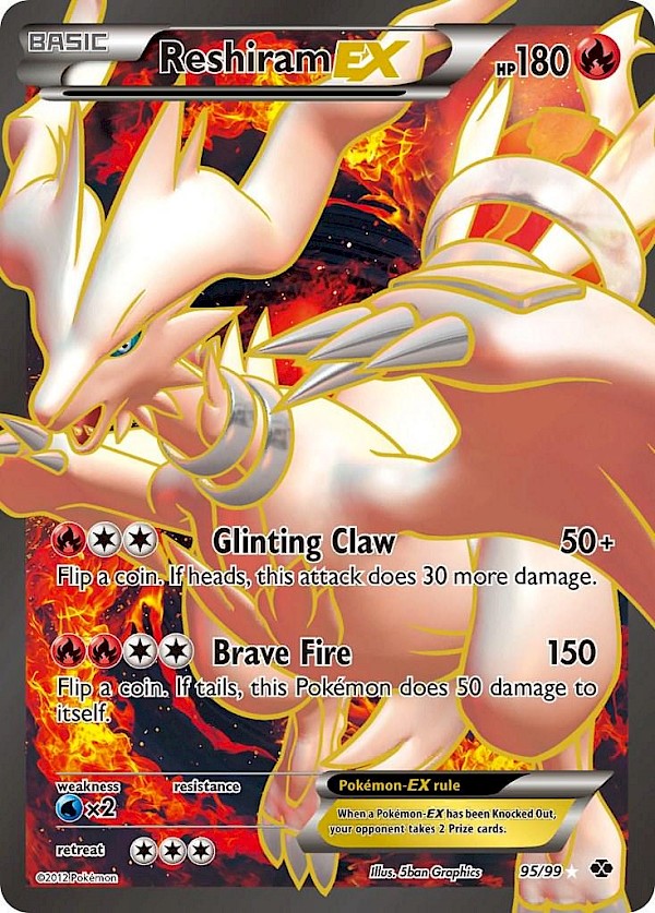 Reshiram EX (Full Art) - 95/99 (Next Destinies)