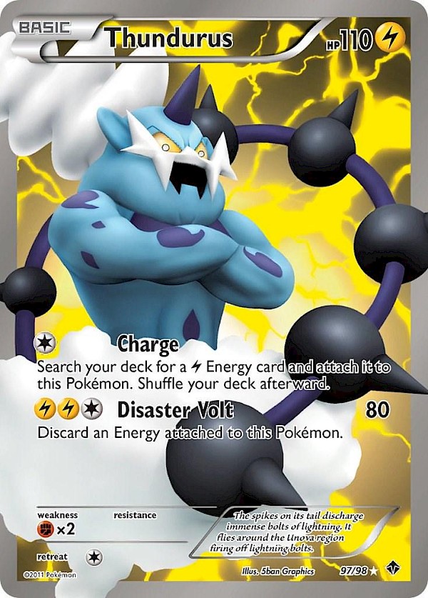 Thundurus (Full Art) - 97/98 (Emerging Powers)
