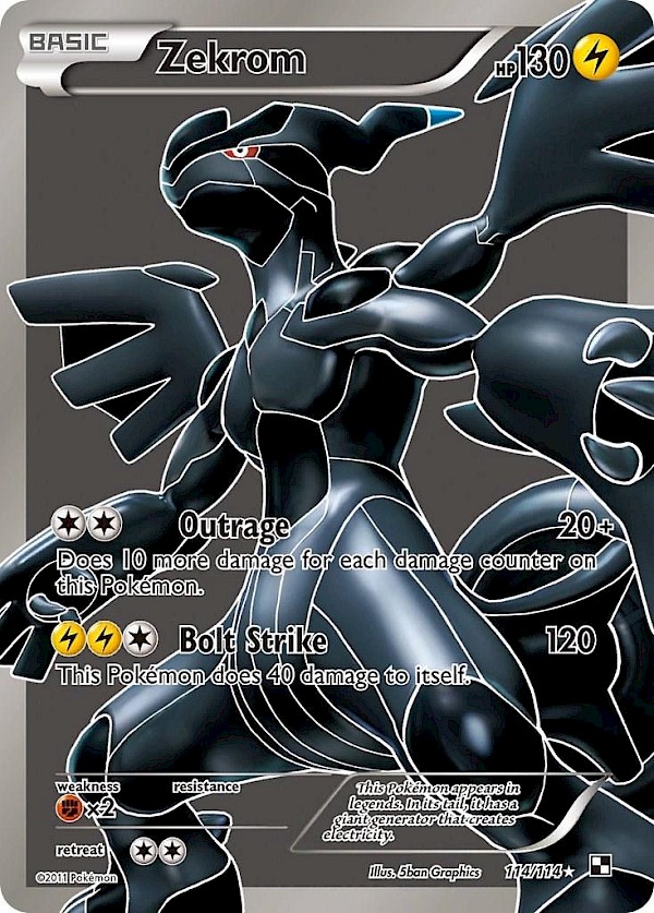 Zekrom (Full Art) - 114/114 (Black and White)