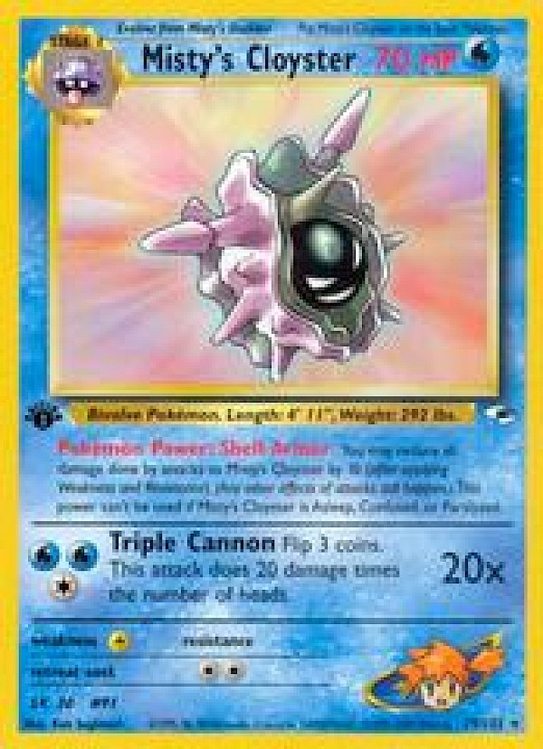 Misty's Cloyster (First Edition) - 29/132 (Gym Heroes)