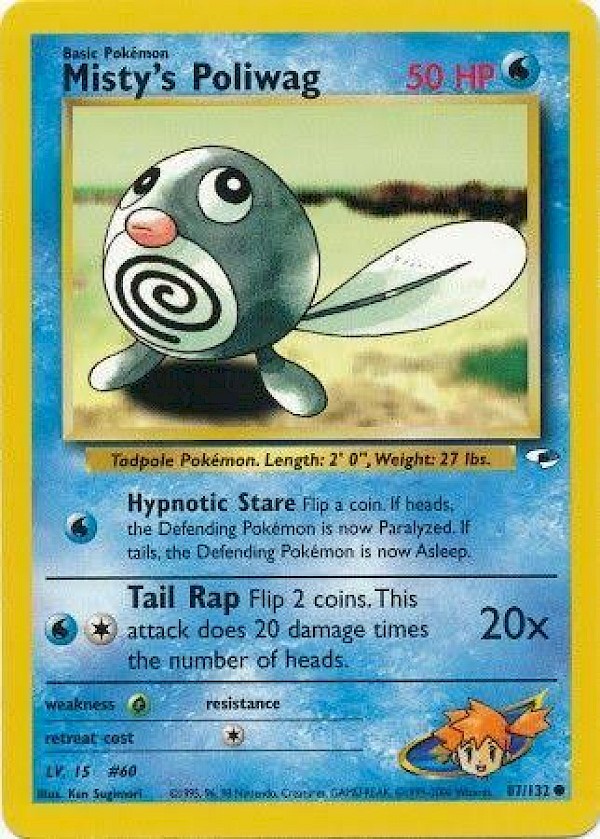 Misty's Poliwag - 87/132 (Gym Heroes)