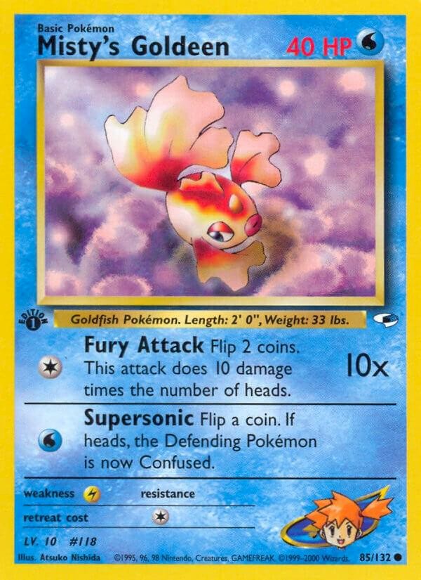 Misty's Goldeen (First Edition) - 85/132 (Gym Heroes)