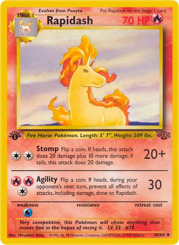 Rapidash (First Edition) - 44/64 (Jungle)