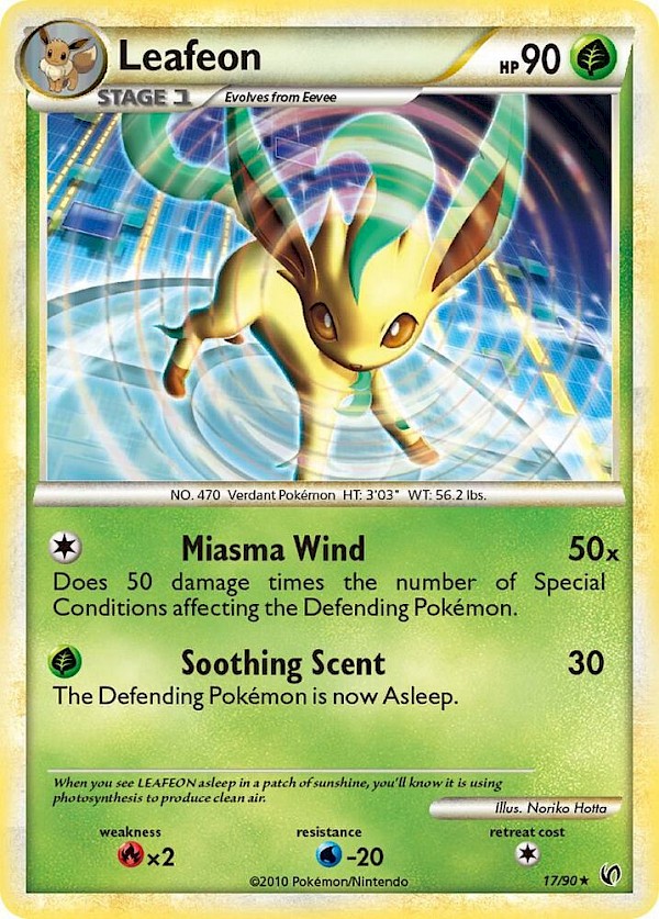 Leafeon (Reverse Holofoil) - 17/90 (Undaunted)
