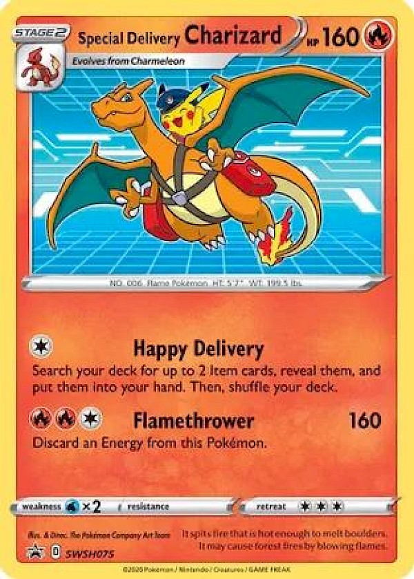 Special Delivery Charizard (Sealed) - SWSH075 (Promo)