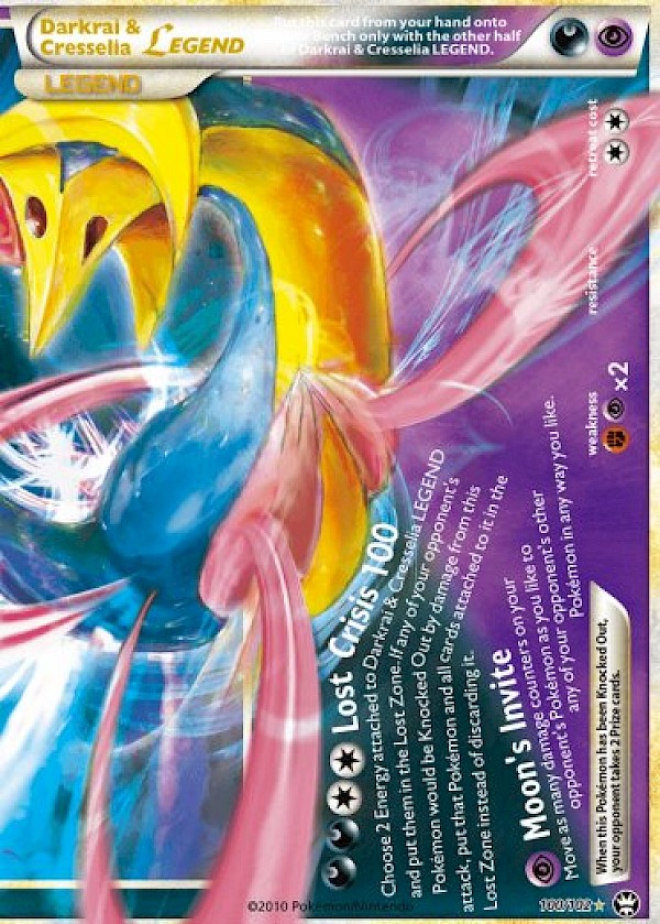 Darkrai & Cresselia Legend (Bottom) - 100/102 (Triumphant)
