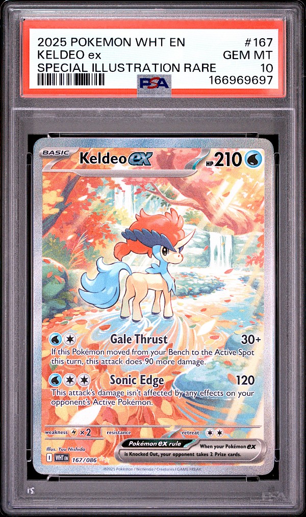 Keldeo (PSA 10) - 167/086 (White Flare)