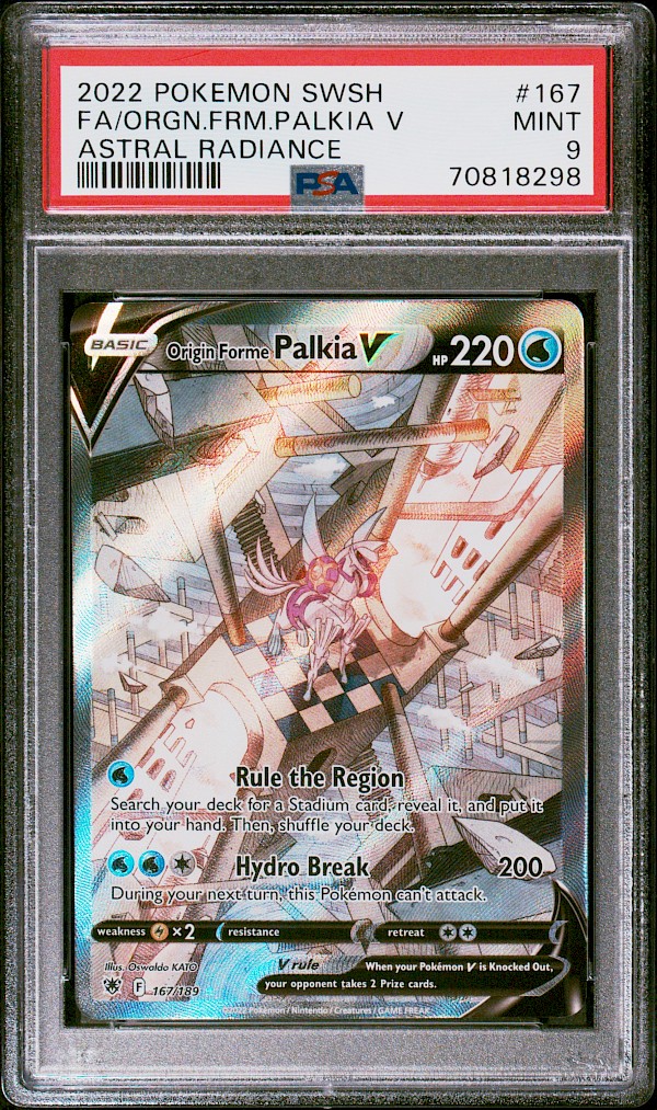 Origin Forme Palkia V (PSA 9) - 167/189 (Astral Radiance)