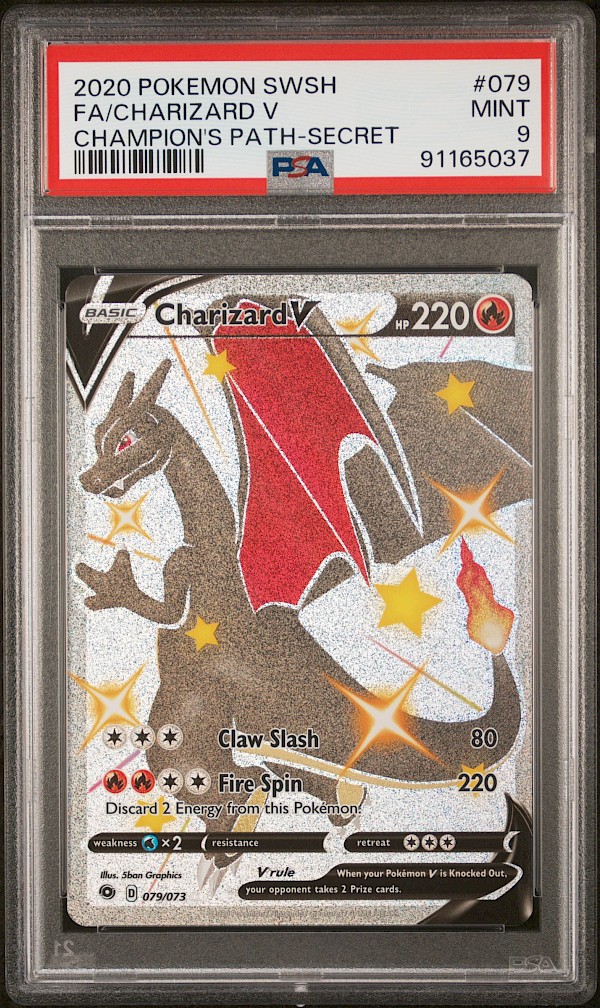 Charizard V (PSA 9) - 079/073 (Champion's Path)