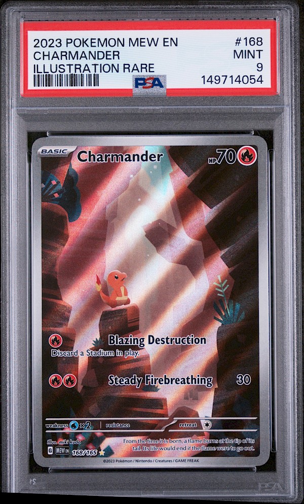 Charmander (PSA 9) - 168/165 (Pok&eacute;mon 151)