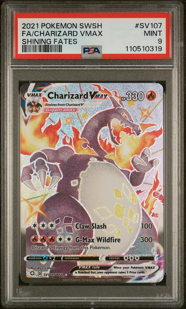Charizard VMAX (PSA 9) - SV107/SV122 (Shining Fates)
