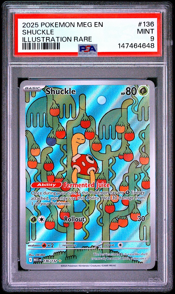 Shuckle (PSA 9) - 136/132 (Mega Evolution)
